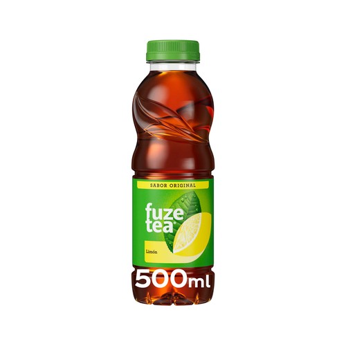 FUZE TEA Bebida té limón original botella 500 ml.