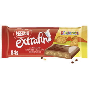 Imagen de NESTLE Extrafino Chocolate con leche relleno relleno de Dinosaur 83 g.