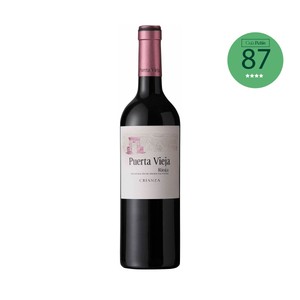 PUERTA VIEJA Vino tinto crianza con D.O. Ca. Rioja botella 75 cl.