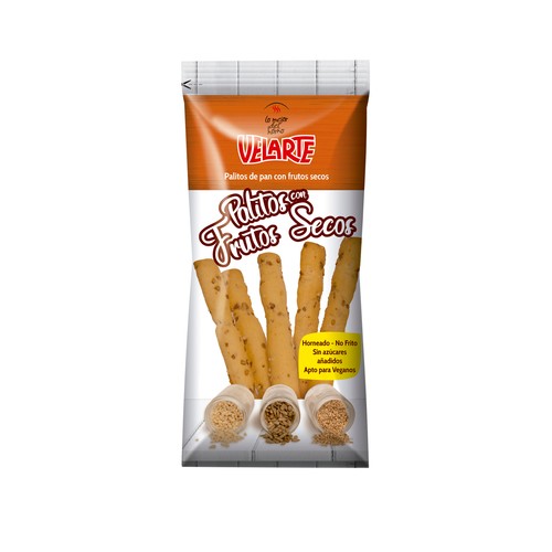 VELARTE Palitos de frutos secos VELARTE 65 g.