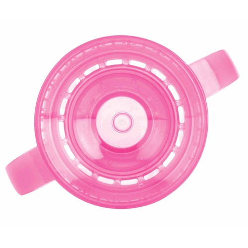 Taza evolutiva infantil con asas, 240ML, rosa, NUBY.