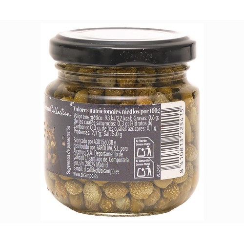 PRODUCTO ALCAMPO Collection Alcaparras ácidas en vinagre 80 gr.