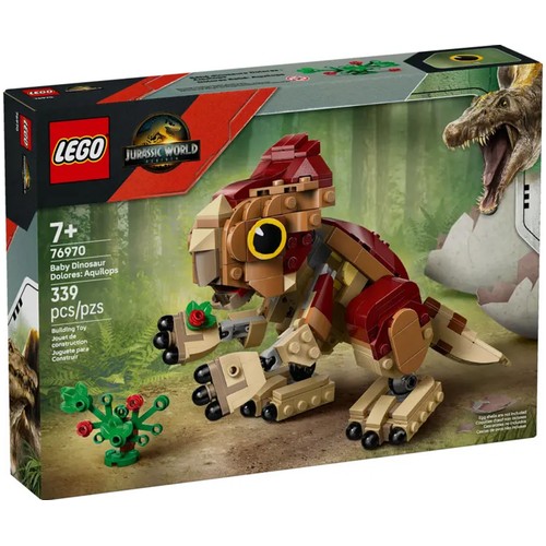 LEGO Jurassic World Dolores bebé: Aquilops 76970, 339 piezas, +7 años.