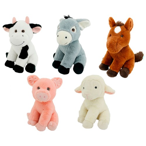 Peluches Animales de Granja 29cm Materiales Sostenibles, modelos surtidos ONE, TWO FUN