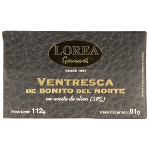 Imagen de LOREA Ventresca de bonito del norte en aceite de oliva lata de 81 g.
