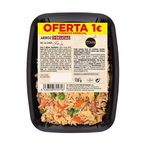 TA-TUNG Arroz 3 Delicias 120 g.