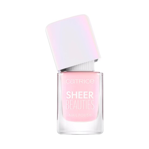 CATRICE Sheer beauties tono 040 Fluffy cotton candy Esmalte de uñas acabado semitransparente.