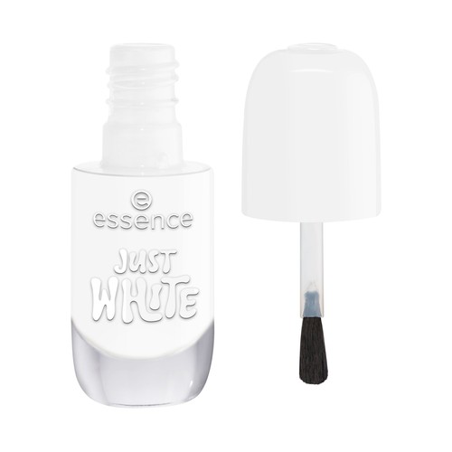 ESSENCE tono 33 Just white blanco liso Esmalte de uñas en gel de larga duración.