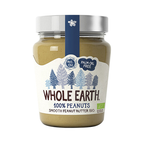 Crema de cacahuete ecológica WHOLE EARTH 227 g.