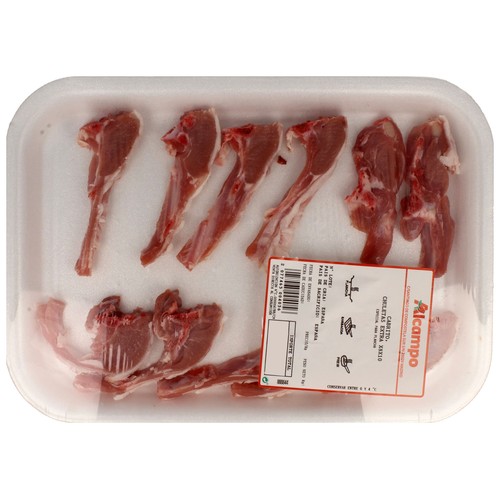 Chuletas extra de cabrito, ideales para plancha o barbacoa