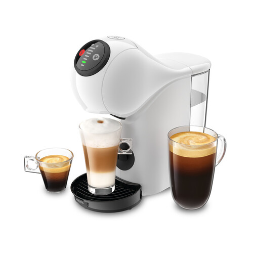 Cafetera de cápsulas DOLCE GUSTO Genio S Krups KP2401 blanca, automática, presión 15 bares, deposito de 0.8L.