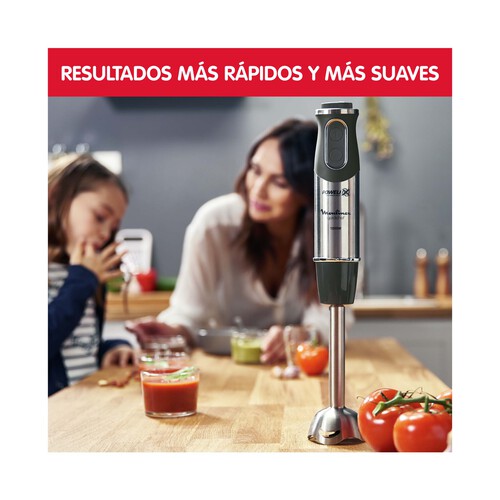 Batidora de mano MOULINEX Quickchef DD65H810, 1000W, 10 velocidades + turbo, incluye picador, varilla y accesorio puré.