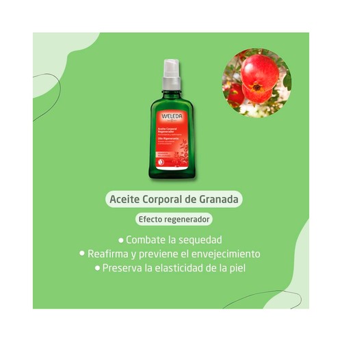 WELEDA Aceite corporal regenerador, con acción reafirmante y antioxidante 100 ml.