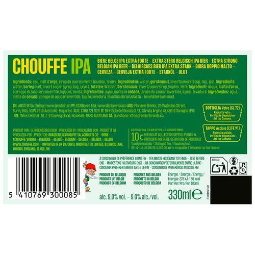 LA CHOUFFE Cerveza Belga IPA 33 cl.