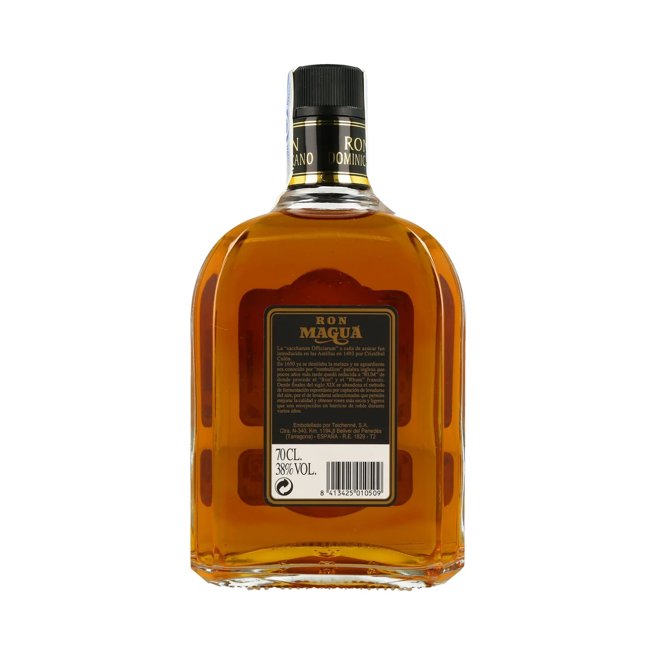 MAGUA Ron dominicano dorado extra viejo MAGUA botella 70 cl.