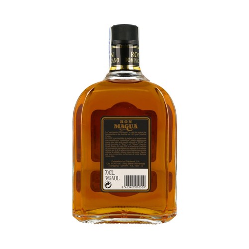 MAGUA Ron dominicano dorado extra viejo MAGUA botella 70 cl.
