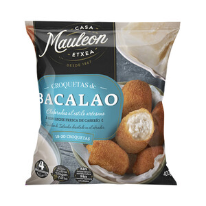 Imagen de CASA MAULEON Croquetas de bacalao, elaboradas al estilo artesano 400 g.