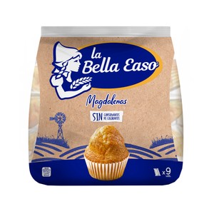 Imagen de LA BELLA EASO Magdalenas redondas 9 uds. 261 g