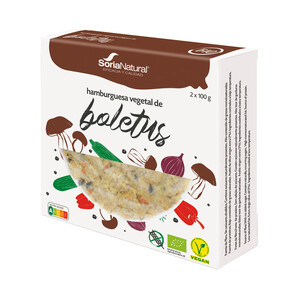 Imagen de SORIA NATURAL Bio Burger vegetal de boletus ecológicos 2 x 100 g.