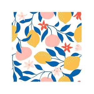 Imagen de 20 servilletas de 3 capas, 33x33cm, decoración de árbol de limónes, ACTUEL