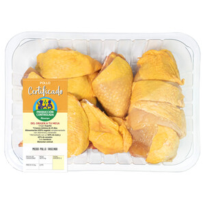 Medio pollo certificado troceado ALCAMPO PRODUCCIÓN CONTROLADA Bandeja