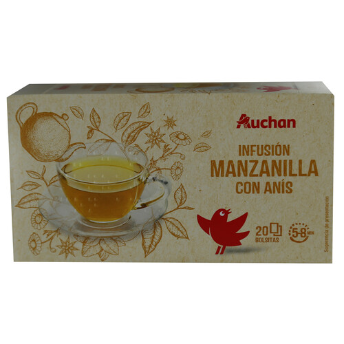 PRODUCTO ALCAMPO Manzanilla con anís 20 uds. 27 g.