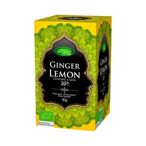 Infusión de jengibre y limón 20 uds. 30 g.