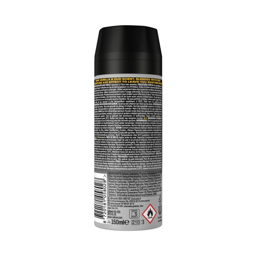 AXE Gold Desodorante en spray para hombre anti manchas y anti transpiración hasta 72 horas 150 ml.