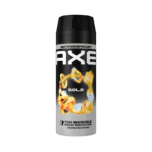 AXE Gold Desodorante en spray para hombre anti manchas y anti transpiración hasta 72 horas 150 ml.