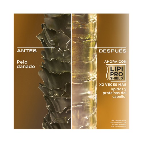 OGX Acondicionador con keratina alisante de Brasil y aceite de coco, para cabellos rizados, ondulados o encrespados 385 ml.