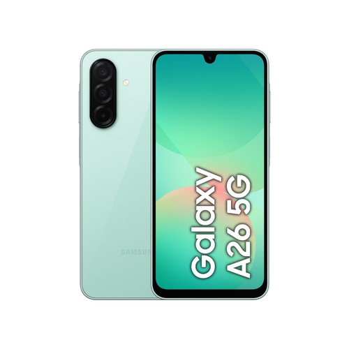 Smartphone Samsung Galaxy A26 5G 6,7" 128GB color menta.