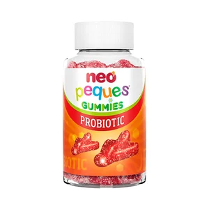 NEO PEQUES Caramelos masticables (gummies) sabor fresa con probióticos y vitaminas B 30 uds.