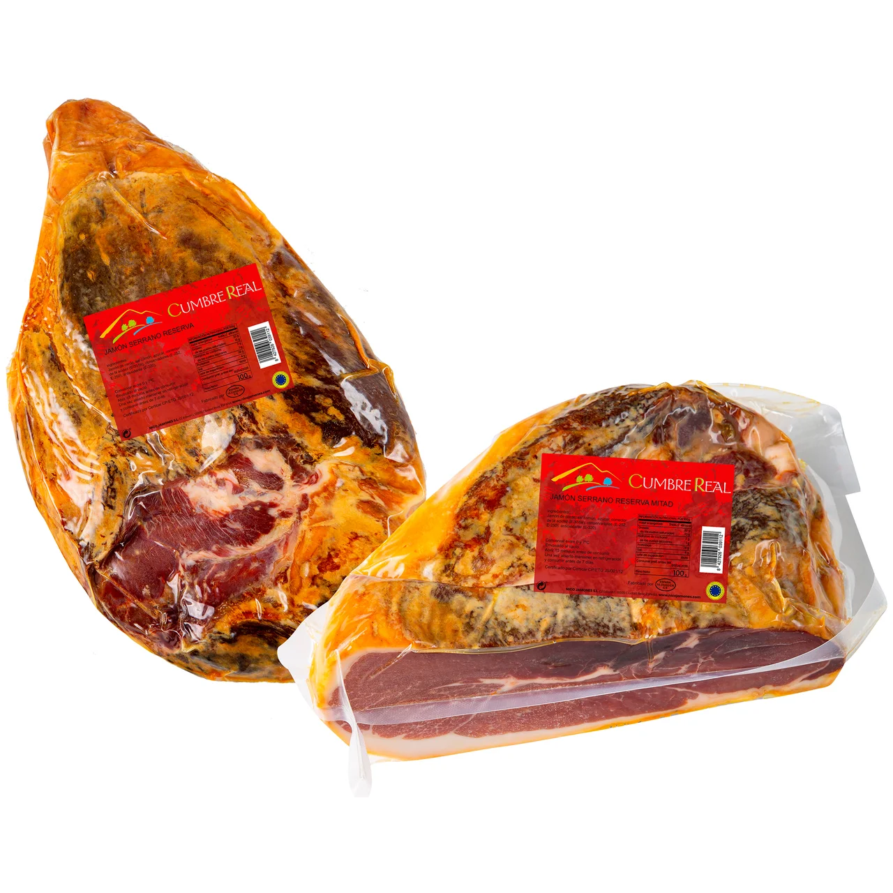 Jamón serrano reserva centro. - Loncha fina 1 mm