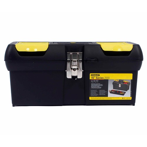 Caja de herramientas con cierres metalicos, 41cm. STANLEY.