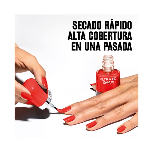 REVLON Ultra hd snap! tono 031 She´s on fire Esmalte de uñas de secado rápido.