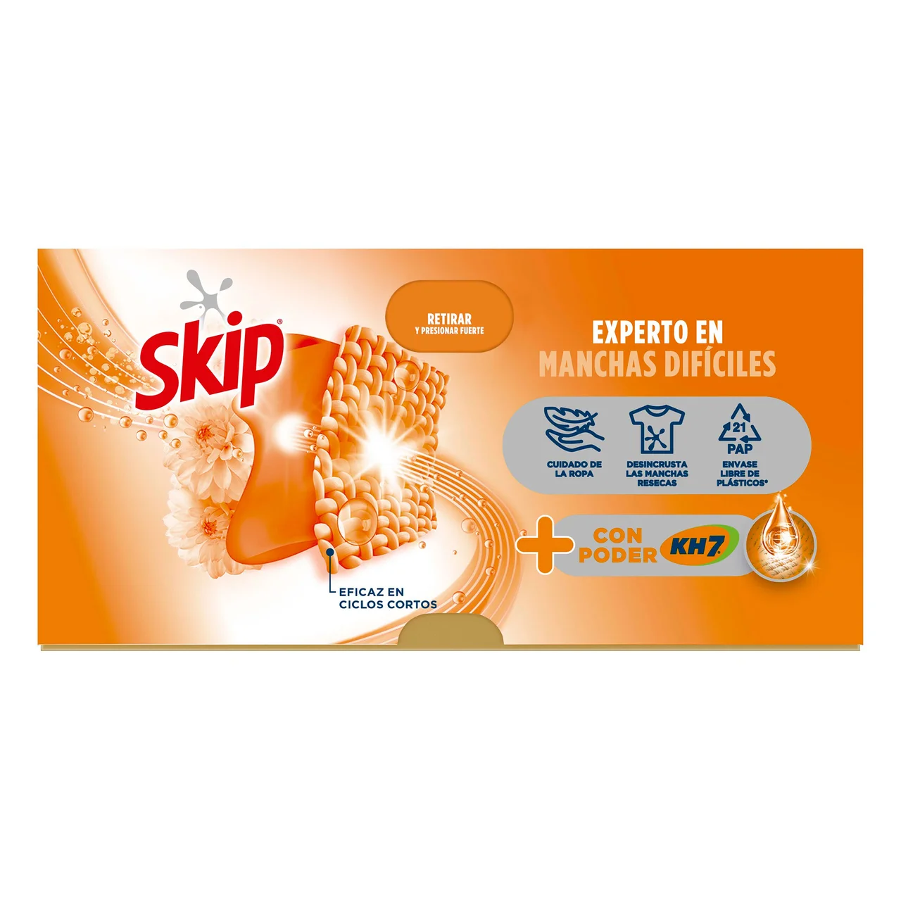 SKIP KH-7 Ultimate Detergente en cápsulas poder 22 lav.
