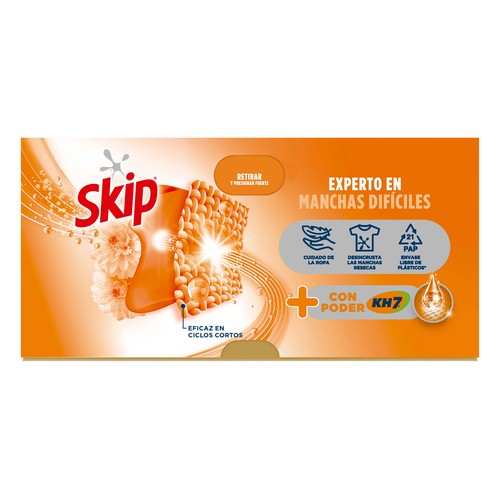 SKIP KH-7 Ultimate Detergente en cápsulas poder 22 lav.