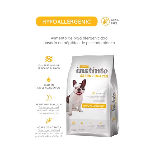 PURO INSTINTO Alimento seco para perros especial salud hipoalergénica 2 kg