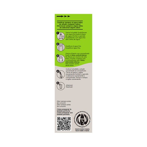 SODASTREAM Sirope 7up zero 440 ml.