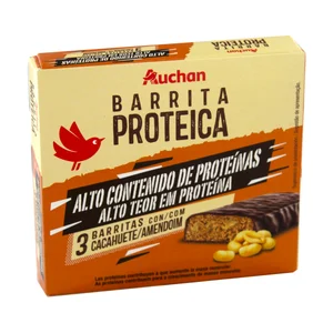PRODUCTO ALCAMPO Barritas proteicas con cacahuetes 3 x 40 g.