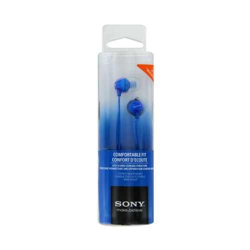 Auriculares tipo intrauditivo SONY MDREX15LPLI con cable, color azul.