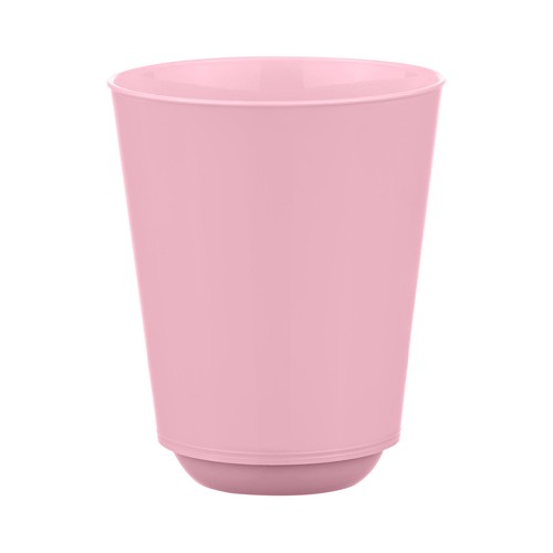 Vaso reutilizable Kids 23cl plástico, color rosa. ACTUEL