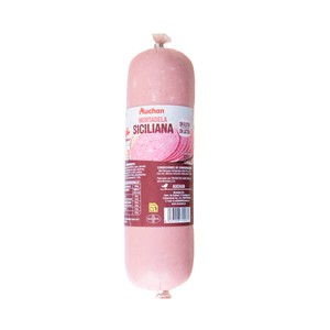 Imagen de AUCHAN Mortadela siciliana elaborada sin gluten y sin lactosa 800 g. Producto Alcampo