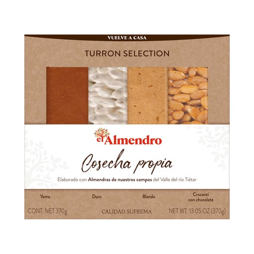 EL ALMENDRO Surtido de turrones cosecha propia 370 g.