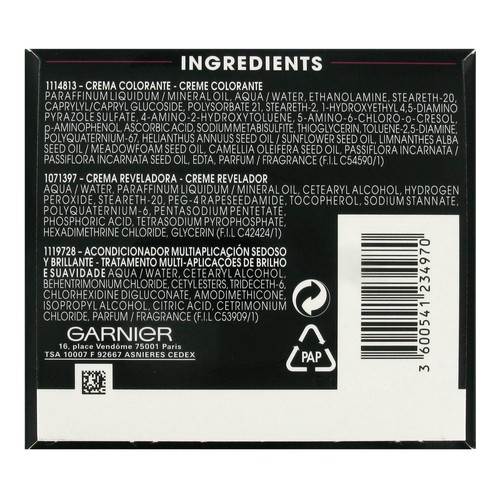 GARNIER Olia Tinte de pelo color rojo intenso, tono 6.60.