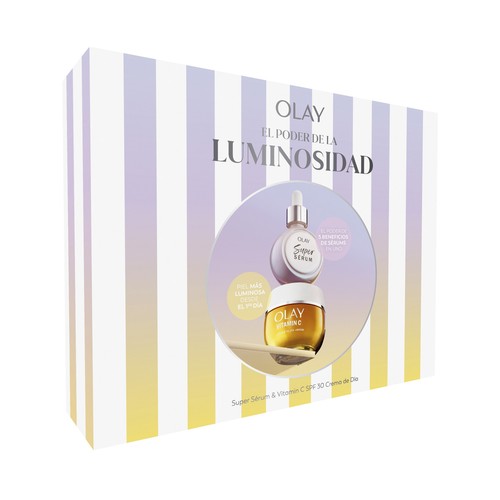 OLAY Caja con crema de día con FPS 30 (50 ml) y super sérum (30 ml)