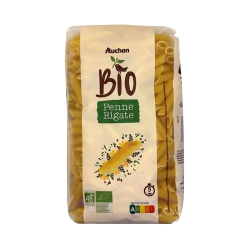 PRODUCTO ALCAMPO Bio Macarrones (Penne rigate) de calidad superior procedentes de agricultura ecológica 500 g.