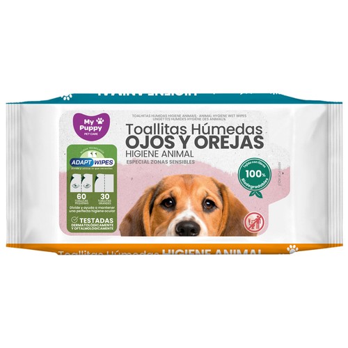 MY PUPPY Toallitas húmedas para perros 30 uds.