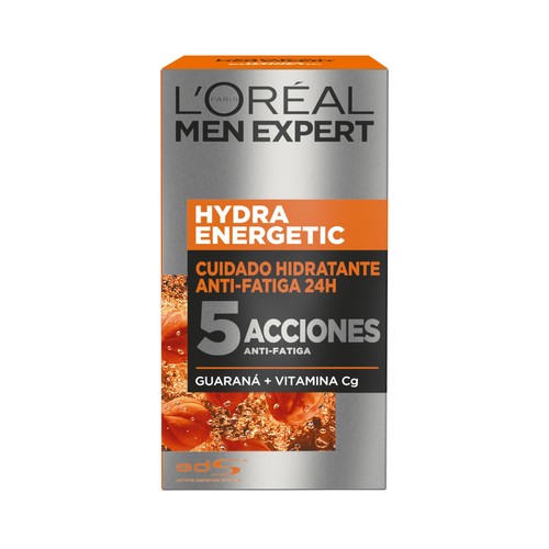 L´ORÉAL MEN EXPERT Crema para hombres con acción hidratante y antifatiga (24 horas) L"ORÉAL MEN EXPERT Hydra Energetic 50 ml.