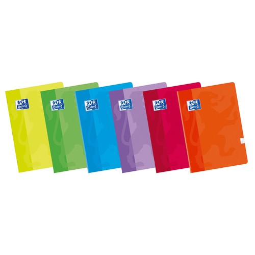 Cuaderno A5 con cuadrícula de 4x4mm 48 hojas de 90g de papel satinado ultra-blanco OXFORD.